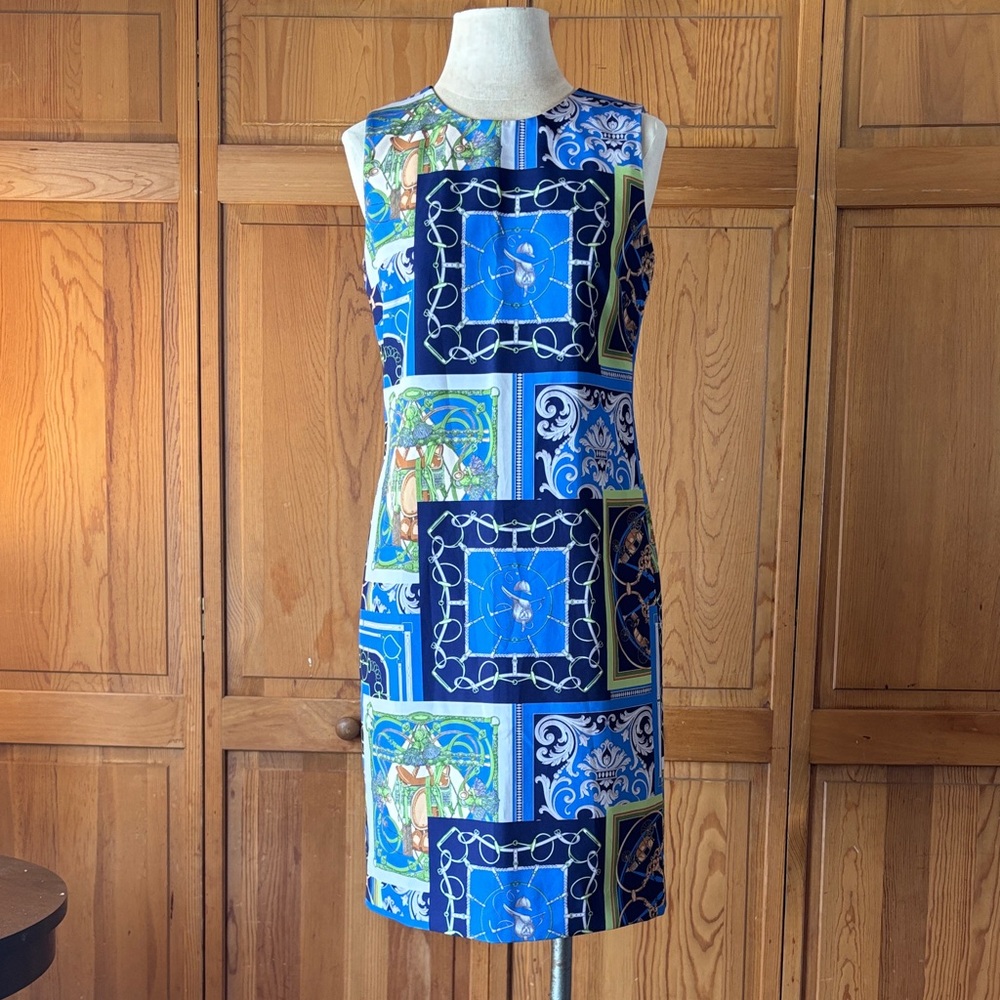 NWT J. McLaughlin Belinda Equestrian Print Dress